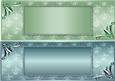 Floralia Large Dl Card Fronts - Green and Turquoise