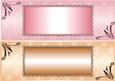 Floralia Large Dl Card Fronts - Pink and Peach