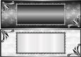 Floralia Large Dl Card Fronts - Black and White
