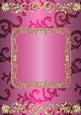 Gilding and Swirls in Deep Pink