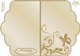 Scalloped Edge Cut and Fold Card Base - Cream