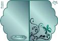Scalloped Edge Cut and Fold Card Base - Green