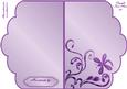 Scalloped Edge Cut and Fold Card Base - Lilac
