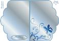 Scalloped Edge Cut and Fold Card Base - Ocean