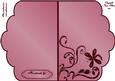 Scalloped Edge Cut and Fold Card Base - Red