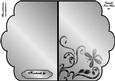 Scalloped Edge Cut and Fold Card Base - Silver