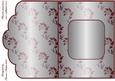 A Vision in Scarlet Scallop Edge Card Insert