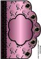 Floral A4 Scallop Edge 'n Lace Card Front - Dusky Pink