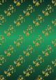 Embossed Holly Flourishes in Green and Gold