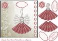 Little Angel in Rose Square Card Front with Step by Step