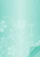 Floral Embossed with Page Curl - Aqua Green