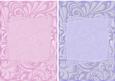 Palm Leaves A5 Card Bases in Pink and Blue