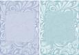 Palm Leaves A5 Card Bases in Turquoise and Aqua