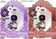 Christmas Candles Quick Screen Cards in Lilac and Red