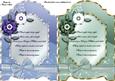 Christmas Floral Quick Screen Cards in Blue and Green