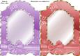 Christmas Snowflakes Screen Card Bases in Lilac and Red