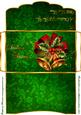 Christmas Bells in Green Money/gift Voucher Wallet