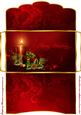 Christmas Candle Money/gift Voucher Wallet