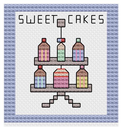 Sweet Cakes Cross Stitch Chart