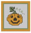 Halloween Pumpkin Cross Stitch Chart