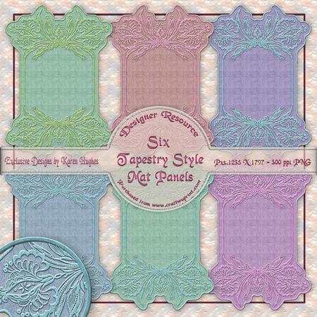Embossed Panel Mats