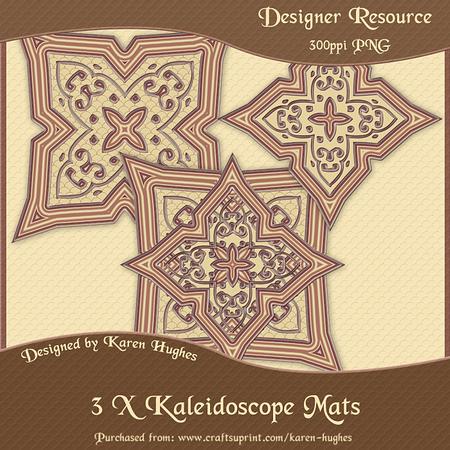 Kaleidoscope Mats/ornaments Set-02