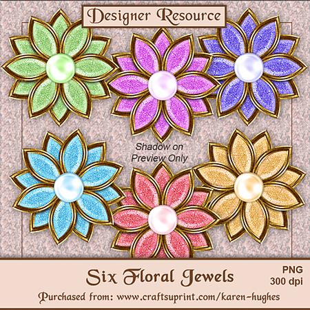 Gold & Pearl Floral Jewels