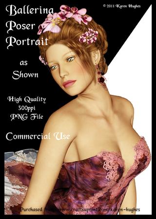 Orchid Ballerina Portrait - Poser Tube