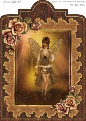 Autumn Whispers A4 Shaped Card Front
