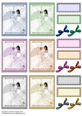 Fans and Lace - Topper Sheet