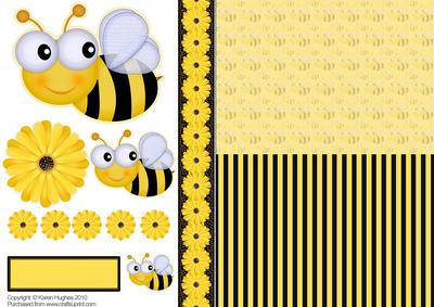 Bizzy Bee Topper Decoupage