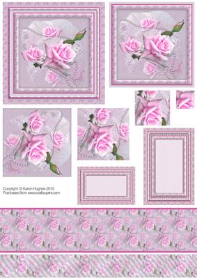 Pink Rose & Pearl Pyramage