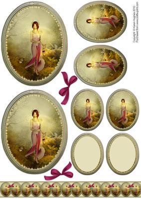 Fantasy Woodland Witch Cameo Toppers