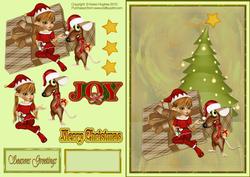 Christmas Elf Decoupage