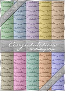 Congratulations Backing Paper Pack