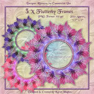 Fantasy Flutterby Butterfly Frames (3)
