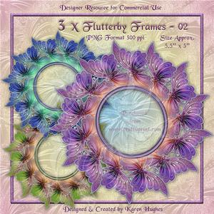 Fantasy Flutterby Butterfly Frames