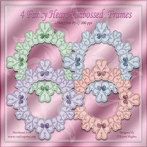 Decorative Heart-n-gem Frames