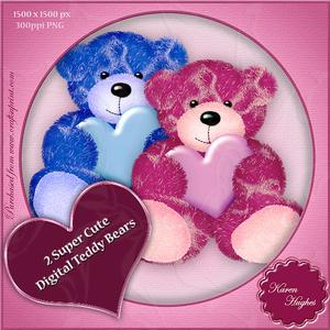 Super Cute Digital Teddy Bears