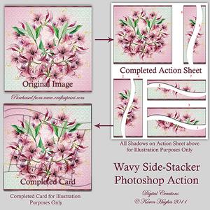 Wavy Side-stacker Sheet Creator - Photoshop Action Set