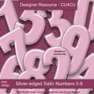 Baby Pink Numbers 0-9