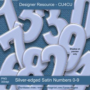 Baby Blue Numbers 0-9