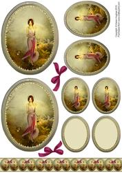 Fantasy Woodland Witch Cameo Toppers