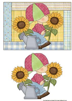 Watering My Sunflowers