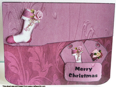 Christmas Purse Shaped Card Kit