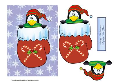 Penquin in a Mitten