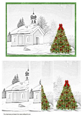 Christmas Scene Sketch