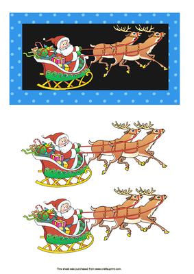 Santa and His Sleigh