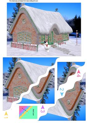 Welcome to the Snowmans House Wavy Pyrimage