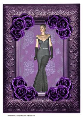 A4 Purple Framed Beauty